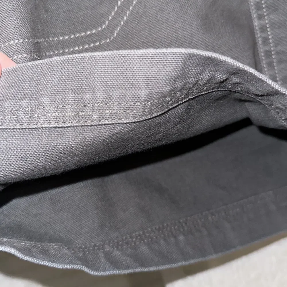 patagonia 6 Gray Mini Pencil Skirt 💯 Organic Cotton Plain Inner Details